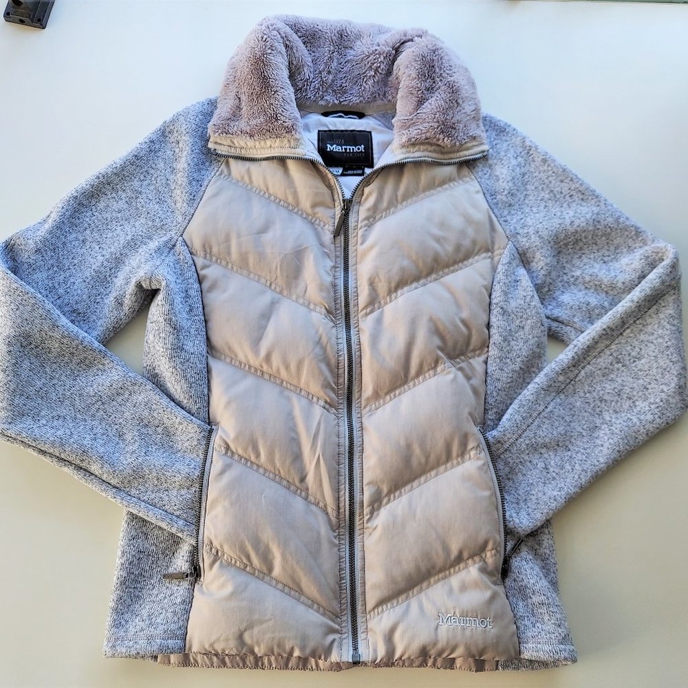 Marmot Thea Jacket in "Bright Steel" (Gray/Beige) - Picture 3 of 15
